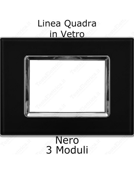 placchetta in vetro plana