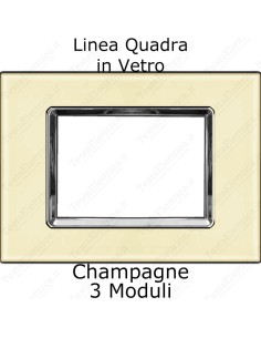 placca vetro compatibile vimar plana Champagne 2