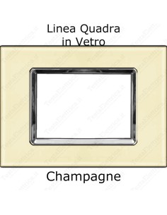 placca vetro compatibile vimar plana Champagne