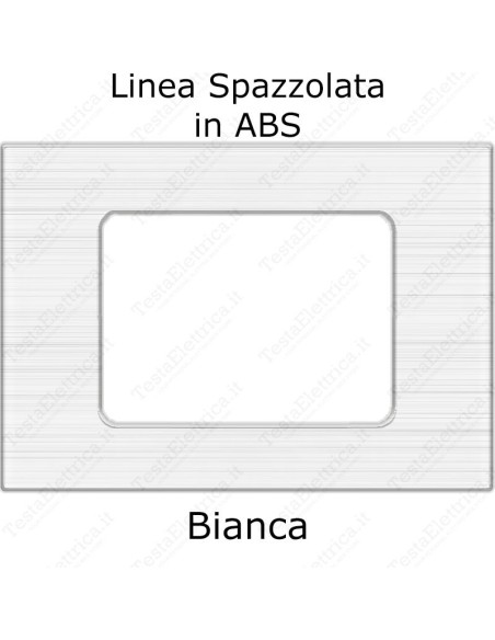 placca bianco opaco compatibile matix
