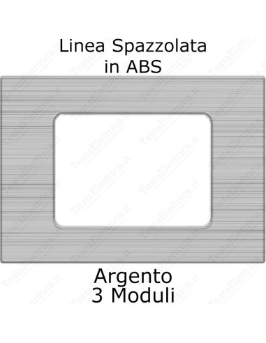 placca argento compatibile matix tot electric