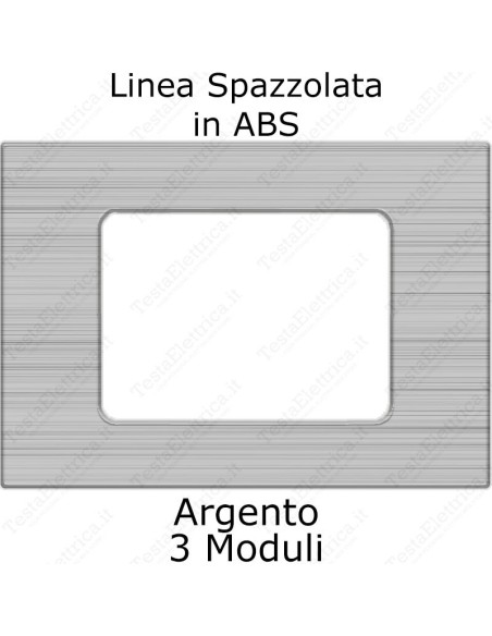 placca argento compatibile matix tot electric