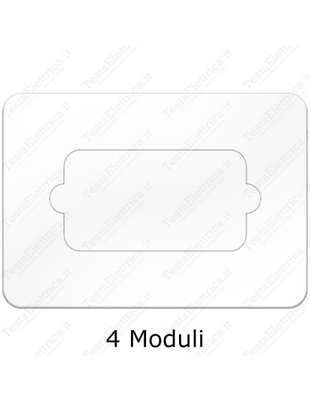 salva muro 4 moduli trasparente