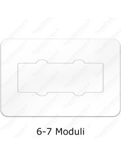 sotto placca 6 7  moduli trasparente