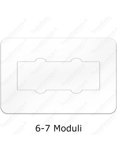 sotto placca 6 7  moduli trasparente