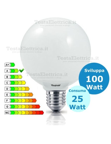 Lampada al Neon Globo  E27 25 Watt  Beghelli