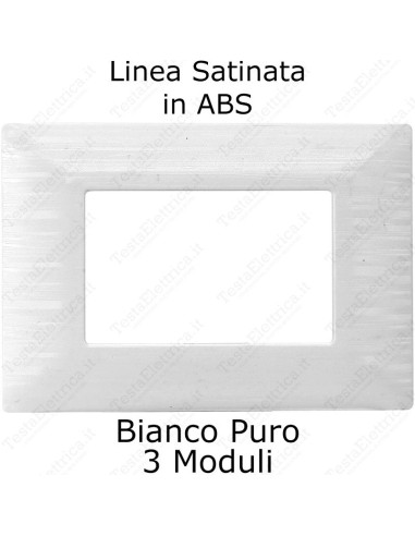 placca bianca satinata compatibile matix ettroit