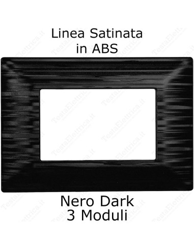 placca nera satinata compatibile matix ettroit