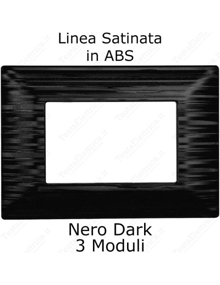 placca nera satinata compatibile matix ettroit