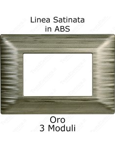 placca oro satinato compatibile matix ettroit 2