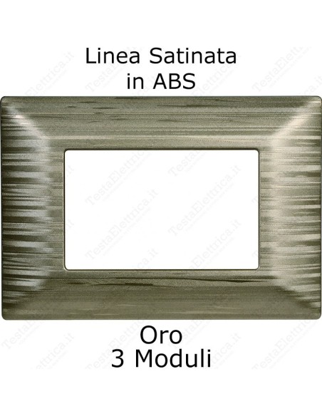 placca oro satinato compatibile matix ettroit