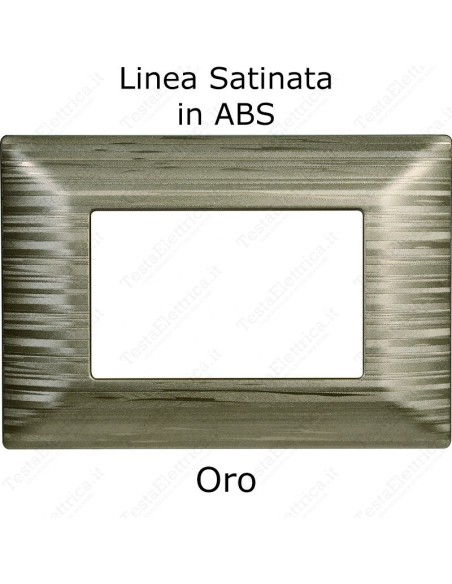 placca oro satinato compatibile matix ettroit
