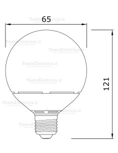 Lampada al Neon Mini Globo  E27 20 Watt  Beghelli 2