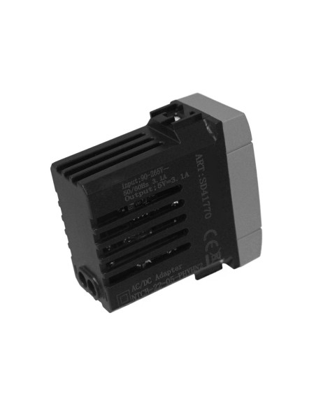 caricatore tipo C USB doppia grigia compatibile con serie Living Light tech