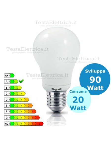 Lampada al Neon Mini Globo  E27 20 Watt  Beghelli