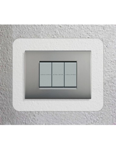 sotto placca 6 7  moduli trasparente