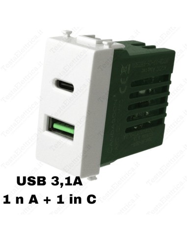 Presa USB compatibile vimar plana sandasdon