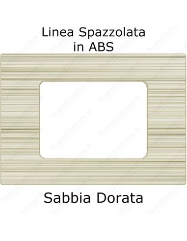 placca Sabbia Dorata compatibile plana tot electric