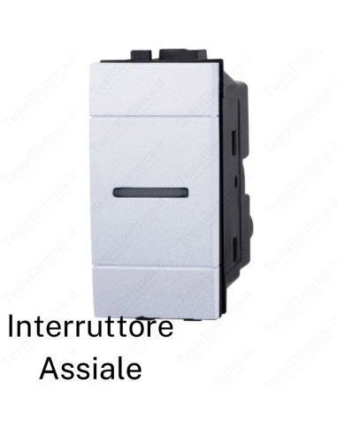 Interruttore assiale compatibile con serie LivingL ight Bianca