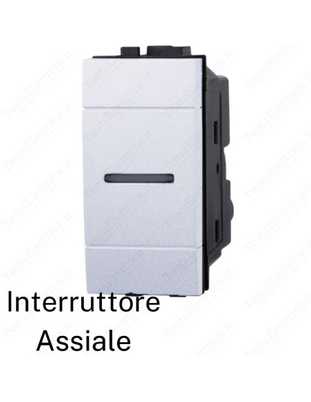 Interruttore assiale compatibile con serie LivingL ight Bianca