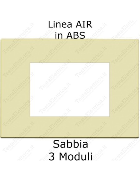 placca compatibile bticino axolute air sabbia