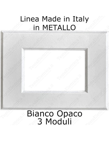 placca cal in metallo compatibile plana made in italy