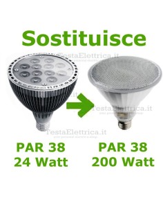 Lampada Par 38 a led  24W  220V E27 Dgk 2