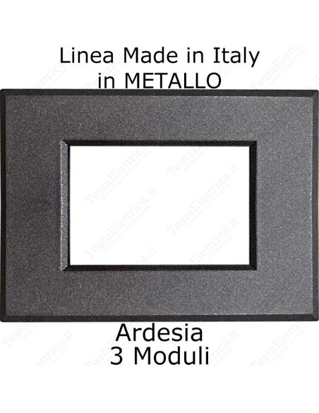 placca ardesia cal in metallo compatibile plana made in italy
