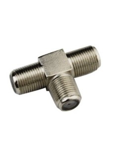 Connettore triplo femmina/femmina/femmina tipo F  per cavi TV