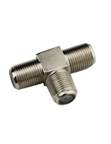 Connettore triplo femmina/femmina/femmina tipo F  per cavi TV