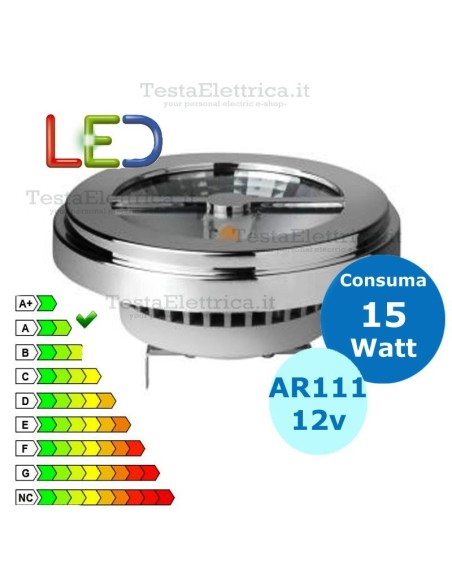 Lampada AR 111 a led  12V G53 15W   Dgk