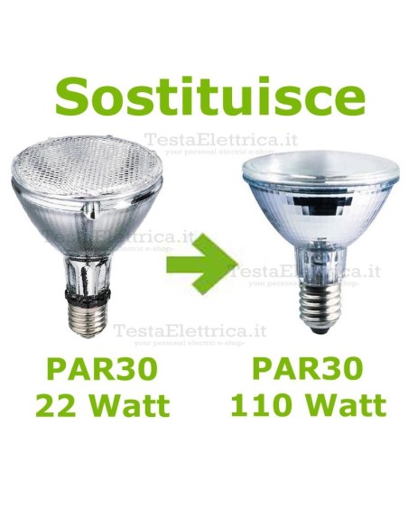 Lampada al Neon PAR 30 22 Watt E27 65400k Dgk