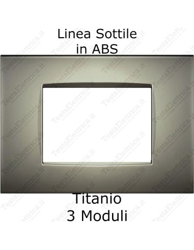 placca compatibile bticino living light AIR titanio