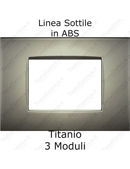 placca compatibile bticino living light AIR titanio