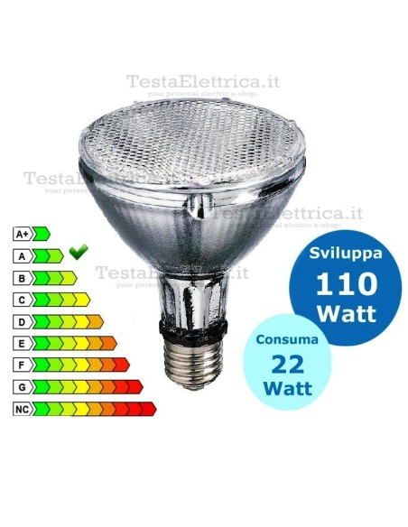 Lampada al Neon PAR 30 22 Watt E27 65400k Dgk
