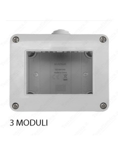 contenitore idrobox 3 posi compatibile Vimar Plana