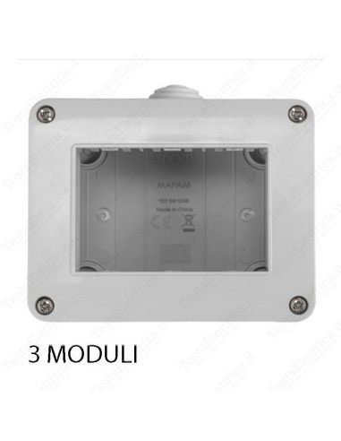 contenitore idrobox 3 posi compatibile Vimar Plana