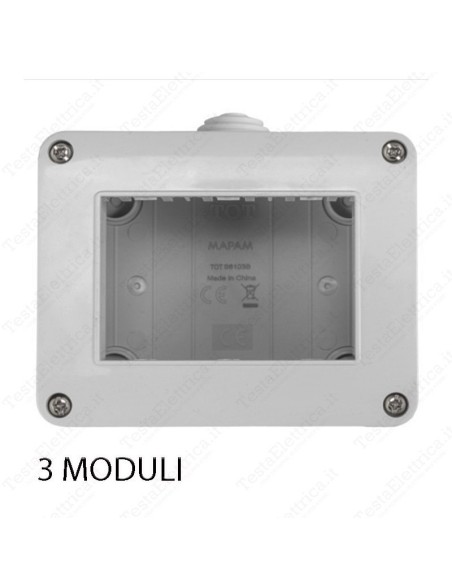 contenitore idrobox 3 posi compatibile Vimar Plana