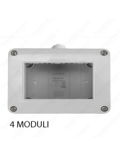 Scatola portafrutti 4 posti compatibile Vimar Plana