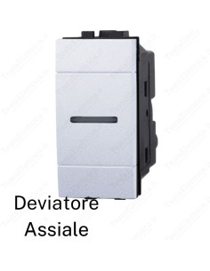 Deviatore assiale compatibile con serie LivingL ight Bianca
