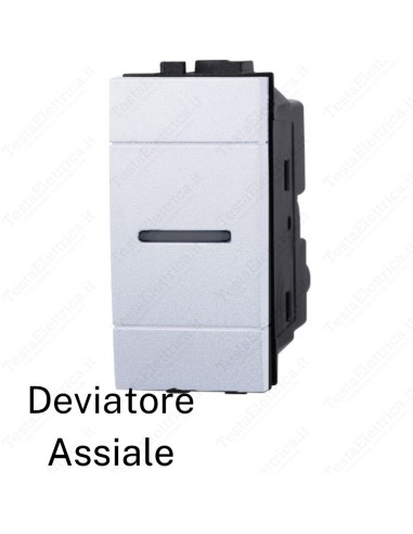 Deviatore assiale compatibile con serie LivingL ight Bianca