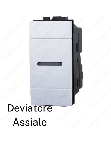 Deviatore assiale compatibile con serie LivingL ight Bianca