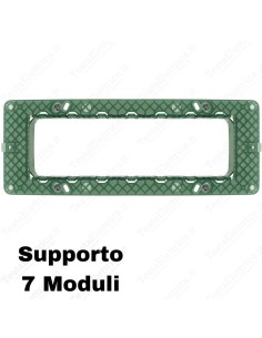 Supporto compatibile Vimar Plana 7 moduli
