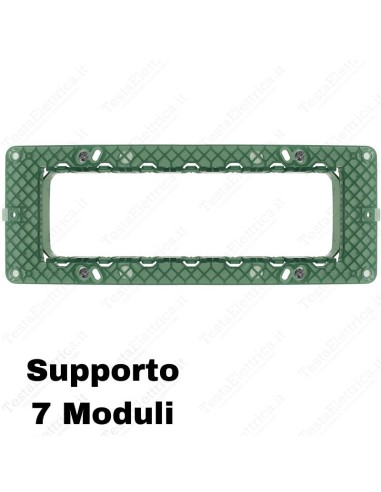 Supporto compatibile Vimar Plana 7 moduli