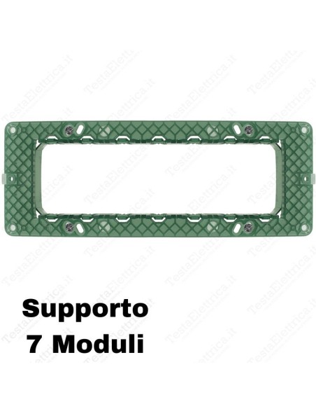 Supporto compatibile Vimar Plana 7 moduli