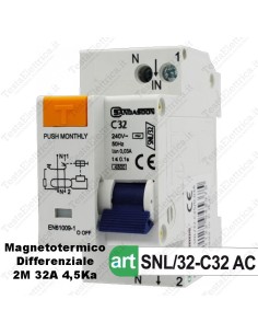 Interruttore Magnetotermico Differenziale  c32