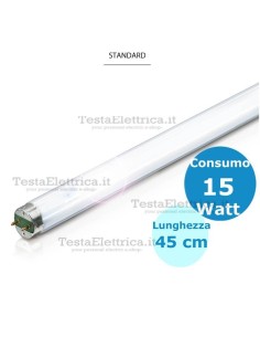 fluorescente 45 cm 15 watt cm T8 4000k 840