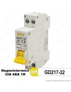 Interruttore Magnetotermico 1M 32A 220V Tot Electric