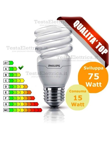 Lampada al Neon Spirale E27 23 Watt  Twister Philips