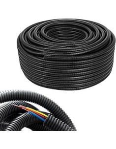 matassa 25 metri di corrugato nero da 20 con tirafilo